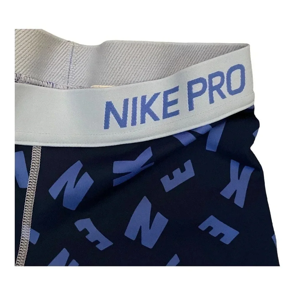 Nike Active Pants Womens Size Large Skinny Leg Low Rise Waist Blue Gym Yoga